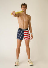 Men's USA 4" Half Split Shorts XS S M L XL