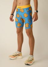 Men's Chocolate Chip Cookies 8" Half Tights (XS, S, M, L, XL)