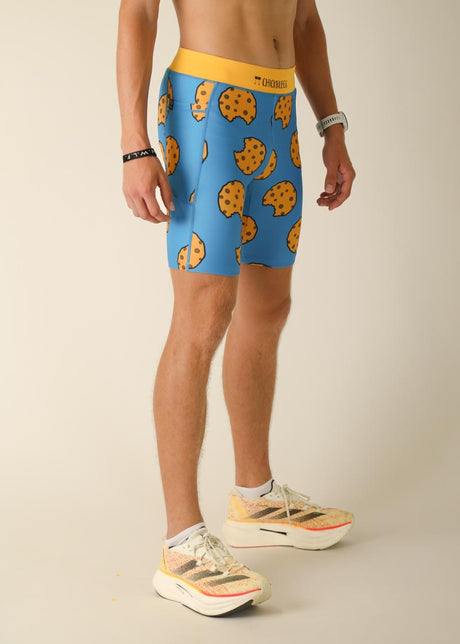 Men's Chocolate Chip Cookies 8" Half Tights (XS, S, M, L, XL)