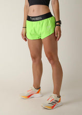 Women's Neon Green 1.5" Split Shorts