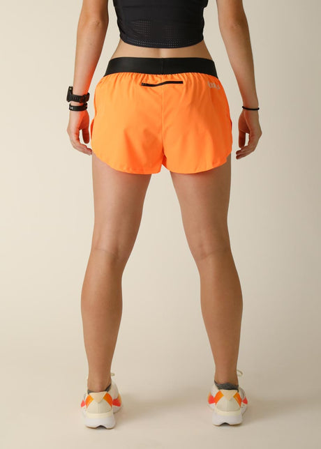 Women's Neon Orange 1.5" Split Shorts