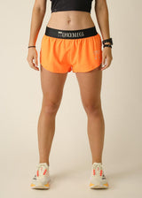 Women's Neon Orange 1.5" Split Shorts