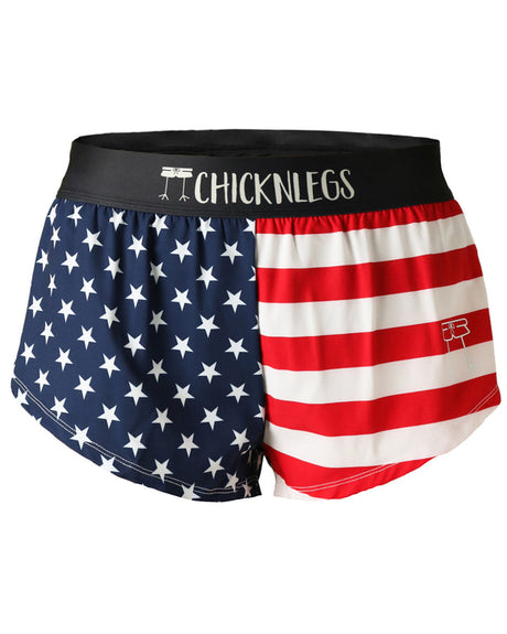 Women's USA 1.5" Split Shorts (Stars & Stripes) XXS XS S M L XL