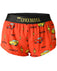 Women's Cars 1.5" Split Shorts (Orange)