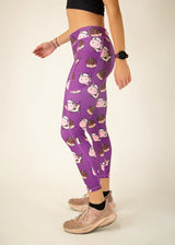 Women's Choccy Cows Leggings (Purple) XS S M L XL