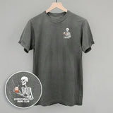 Overstimulated Moms Club (Skeleton + Coffee) (Left Chest)