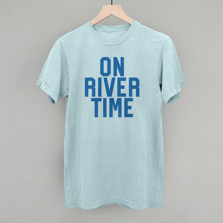On River Time Block Letters