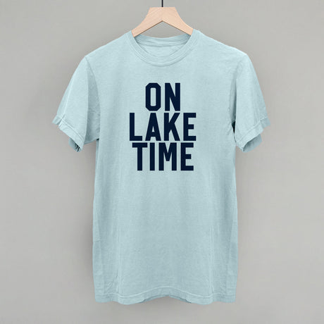 On Lake Time Block Letters