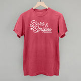 Stars & Stripes White Script