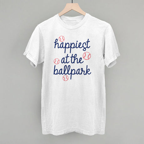 Happiest At The Ballpark Navy Script