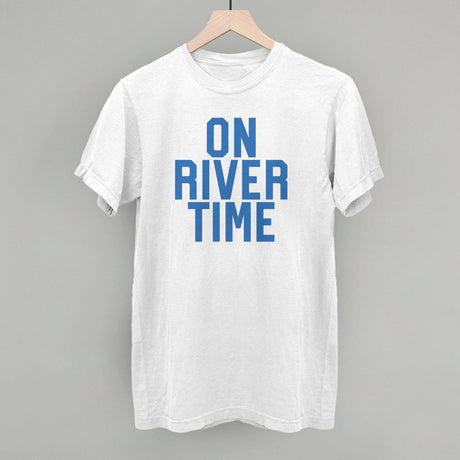 On River Time Block Letters