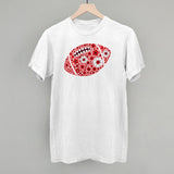 Floral Football Red