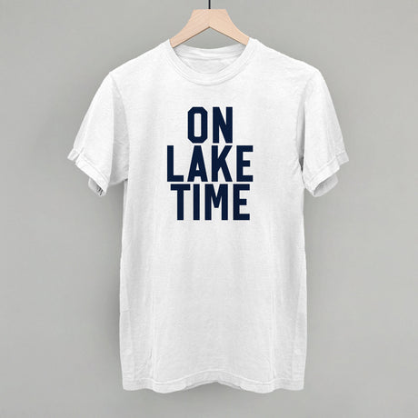 On Lake Time Block Letters