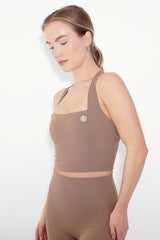 I Am Wonderful Halter Neck Brown Bra