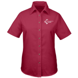 Ladies' Easy Blend Short Sleeve Twill Shirt