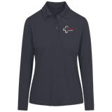 Ladies' Pinnacle Long Sleeve Pique Polo