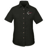 Ladies' Easy Blend Short Sleeve Twill Shirt