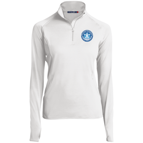 Ladies' Quarter Zip Performance Pullover w/ Thumbholes