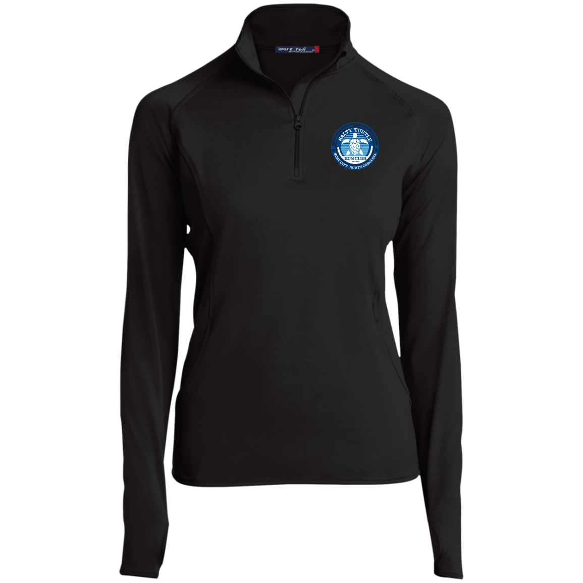 Ladies' Quarter Zip Performance Pullover w/ Thumbholes