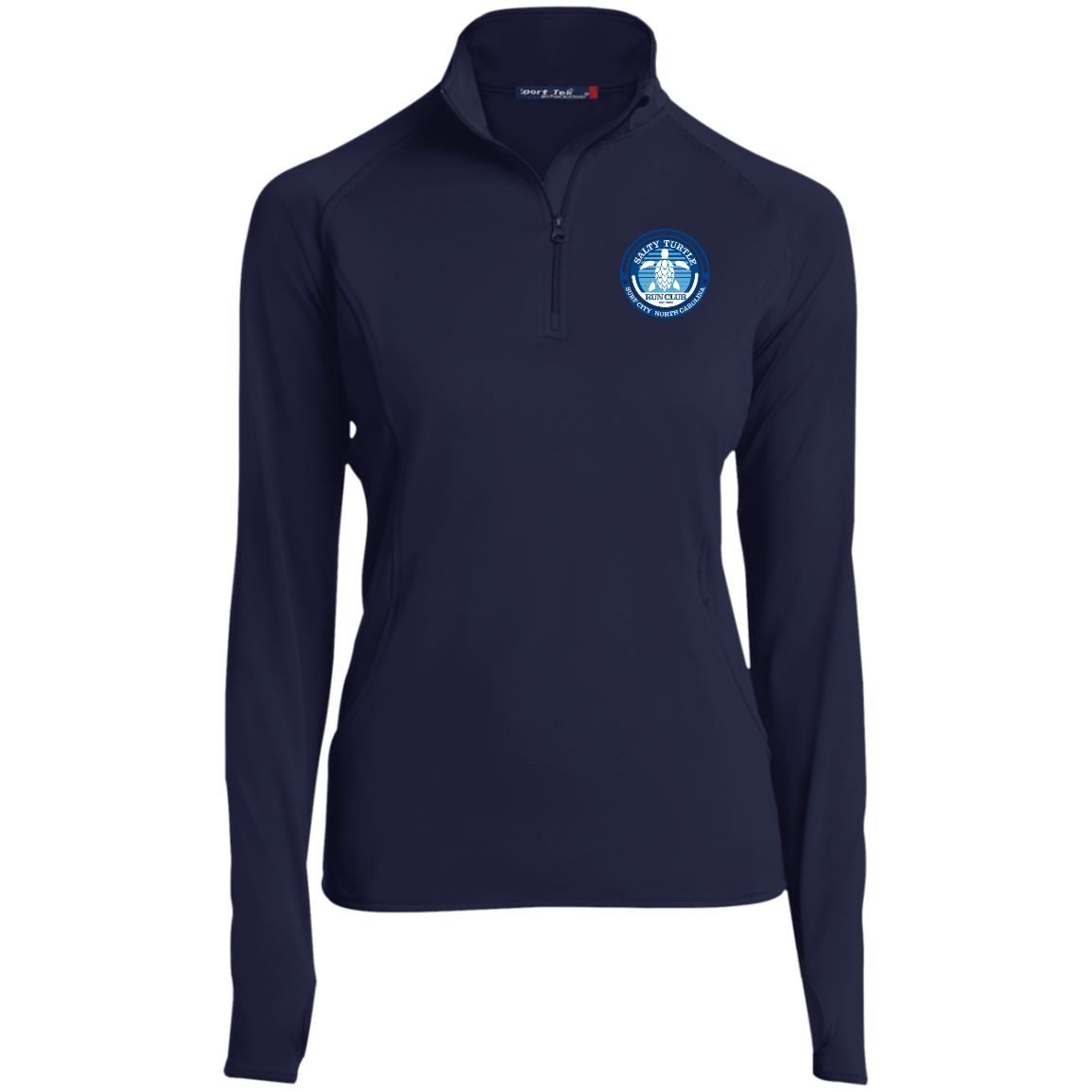 Ladies' Quarter Zip Performance Pullover w/ Thumbholes