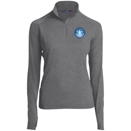 Ladies' Quarter Zip Performance Pullover w/ Thumbholes