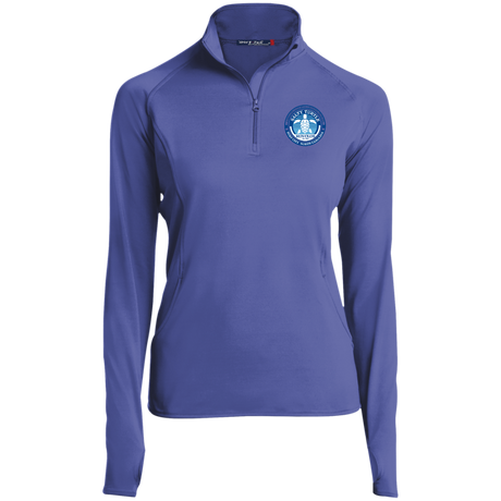 Ladies' Quarter Zip Performance Pullover w/ Thumbholes