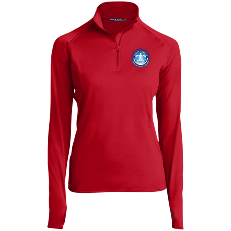 Ladies' Quarter Zip Performance Pullover w/ Thumbholes