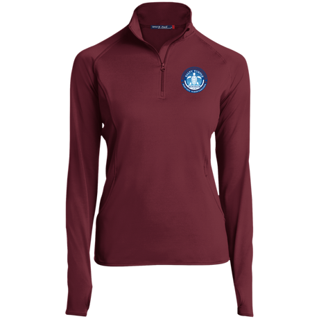 Ladies' Quarter Zip Performance Pullover w/ Thumbholes