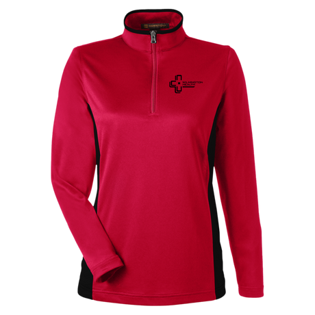 Ladies' Color Block Quarter Zip