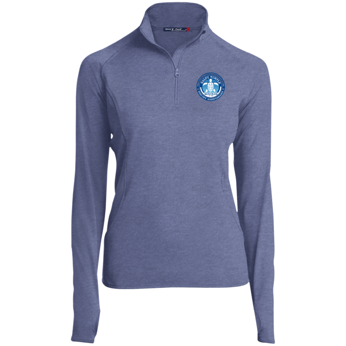 Ladies' Quarter Zip Performance Pullover w/ Thumbholes