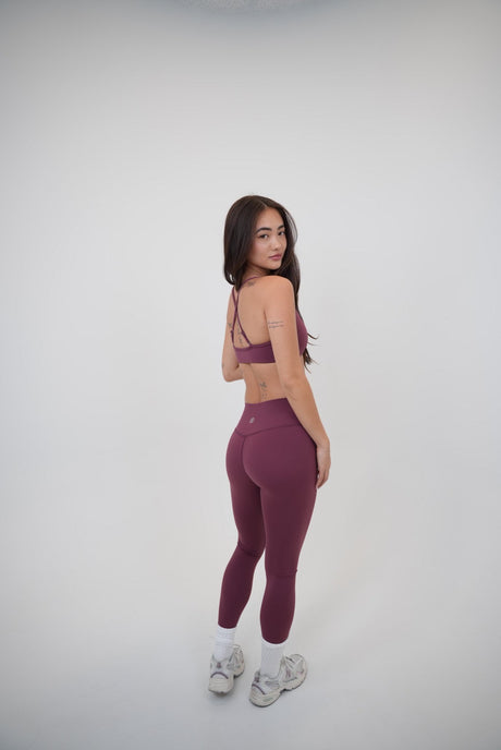 My Time Is Divine Plum Sculpt V-Waist Legging