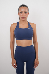 I Am Glowing Navy Blue Quick Dry Butter Bra