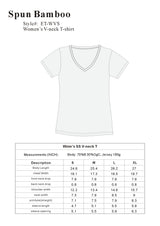 Be Kind Printed Women's Bamboo Viscose/Cotton V-Neck Cap Sleeve T-Shirt