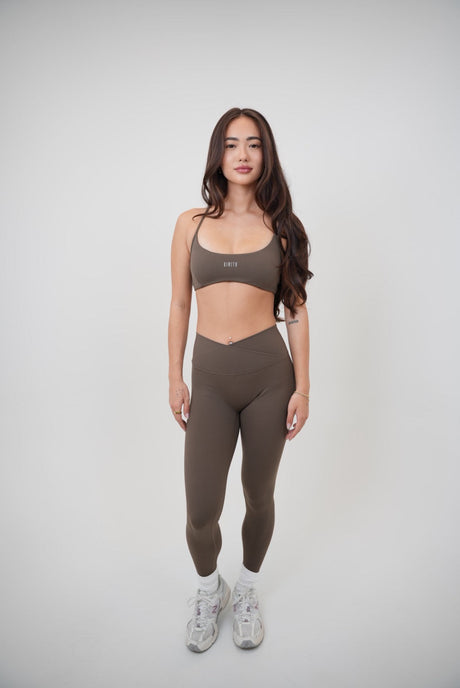 My Time Is Divine Brown Sculpt V-Waist Legging
