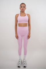 I Am Glowing Pink Blossom Quick Dry Butter Legging