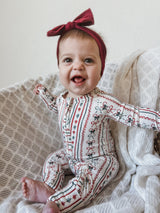 Candy Cane Lane Bamboo Zippy Pajamas