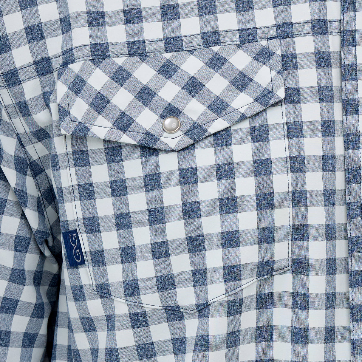 Deep Water Pearl Snap Shirt