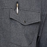 Caviar Pearl Snap Shirt | Long Sleeve