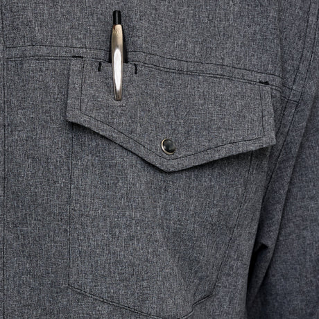 Caviar Pearl Snap Shirt | Long Sleeve