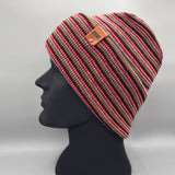 H Stitch Beanie, Multi Color Knit Winter Hats