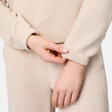 Women's Ripple Knit Long Sleeve Pullover Top