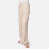 Women's Ripple Knit Long Wide Leg Pant