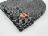 HAAKWEAR Classic Fusion Cuffed Beanie - Black / Gray, Made in USA