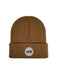 HAAKWEAR Cuffed Wide Ribbed Striped Beanie / Hat, Limited Edition - Made in USA Camel Brown