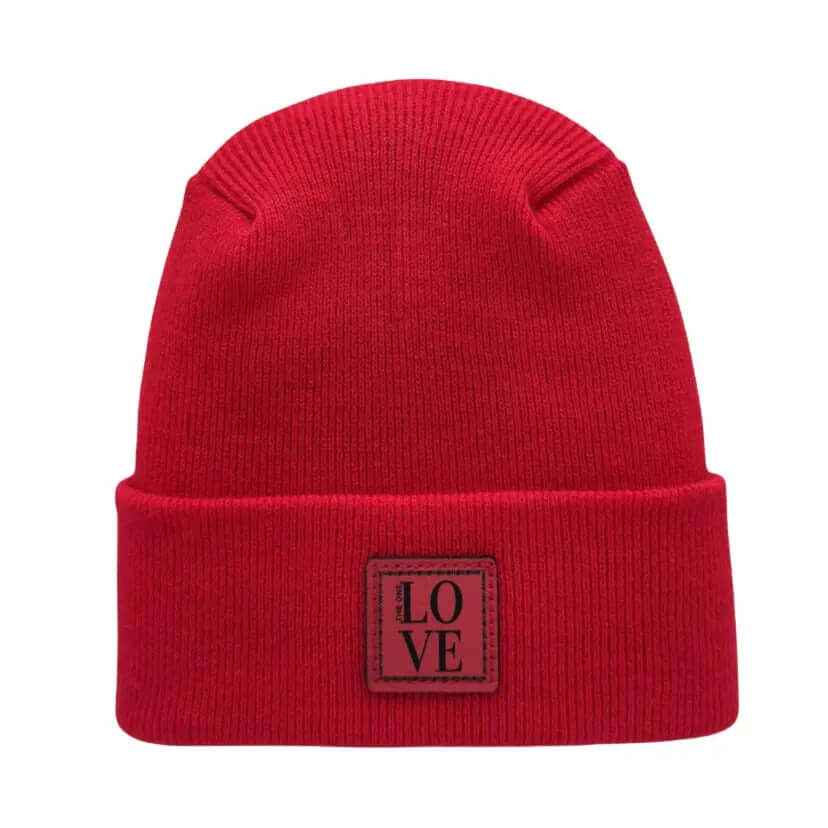 Viral Love-Inspired H-Stitch Beanie – Scarlet Red | Limited Edition