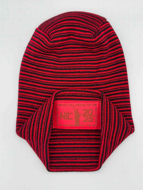 H-Stitch™ Contrast Cuffed Beanie – Black/Red | New Year 2025 Limited Edition | Made in USA