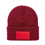 Haakwear New York Classic Fusion Cuffed Beanie / Hat, Made in USA (Limited Edition) - Black / Red Fusion