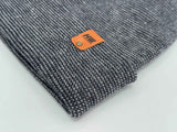 Haakwear H Stitch Fusion Cuffed Beanie / Hat (Patened Design) Gray / Denim, Made in USA