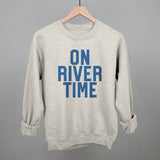On River Time Block Letters