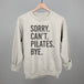 Sorry Can't Pilates Bye